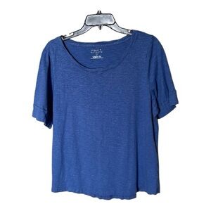 The Talbots Tee by Talbots Royal Blue Short Sleeve T-Shirt Tee Top Size 1X